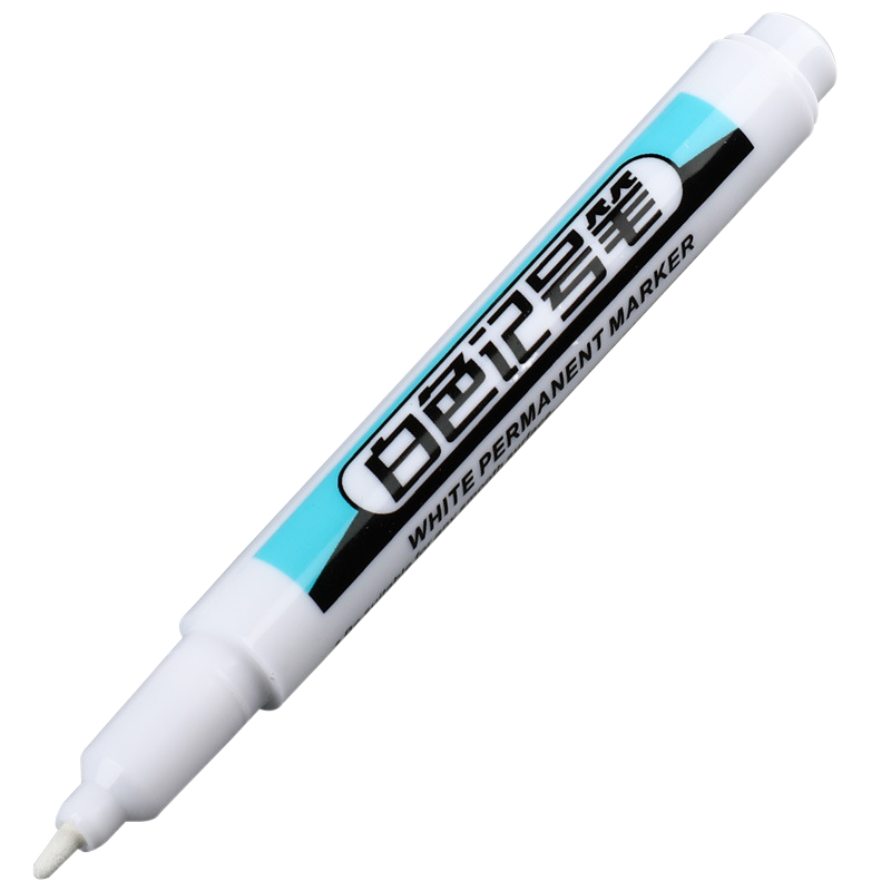 Set van 0.7/1.0/2.5mm witte verfmarkers met fijne punt, olieachtige, permanente verf voor steen, stof, hout, metaal, glas, canvas, banden en graffiti.: Geel