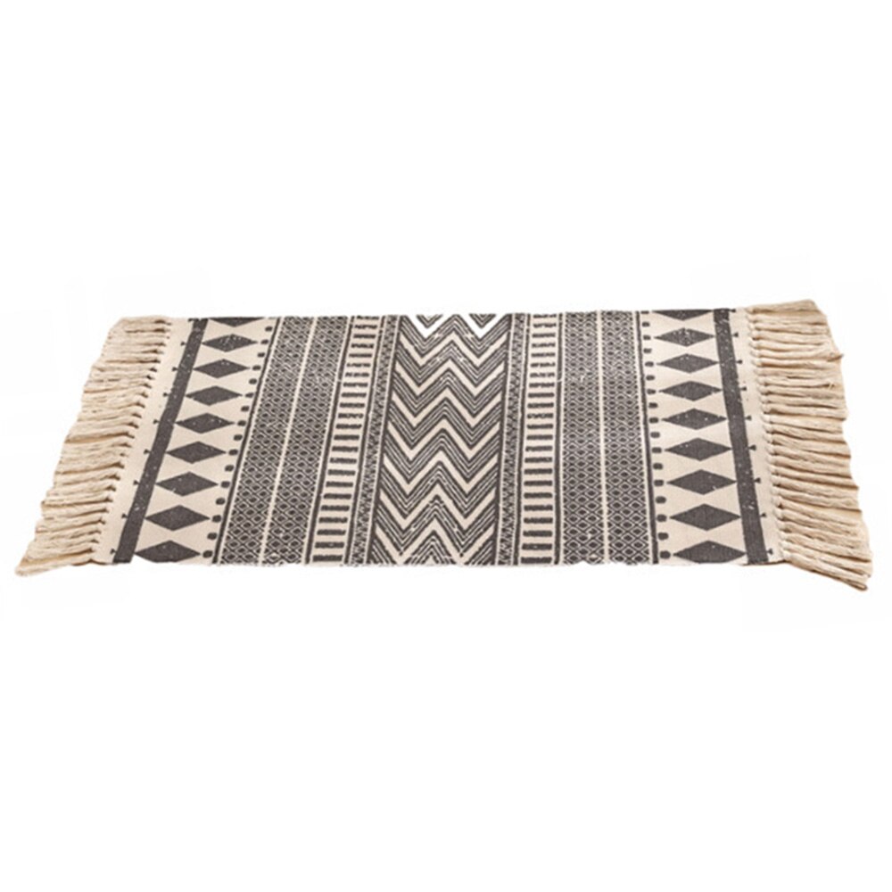 Floor Mat Retro Tapijten Voor Thuis Woonkamer Zachte Wasbare Tassel Home Tapijten Tafelloper Deur Mat Thuis decoratie