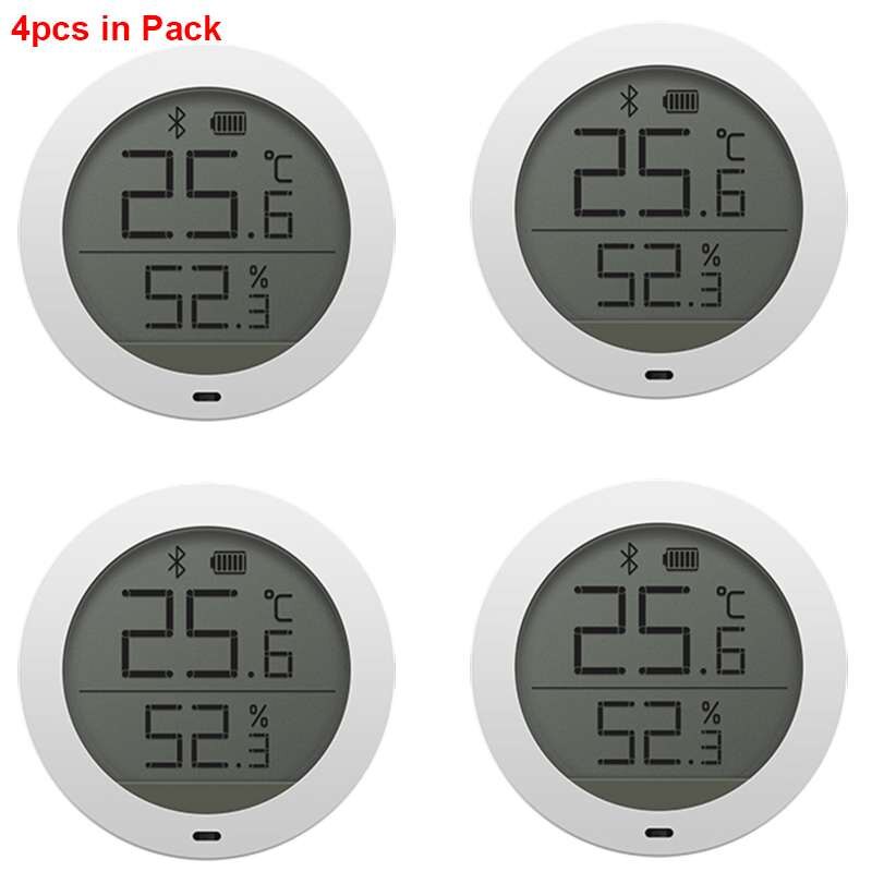 Xiaomi Mijia Bluetooth température humidité hygrothermographe haute sensibilité LCD écran hygromètre thermomètre capteur d'humidité: 4pcs in Pack