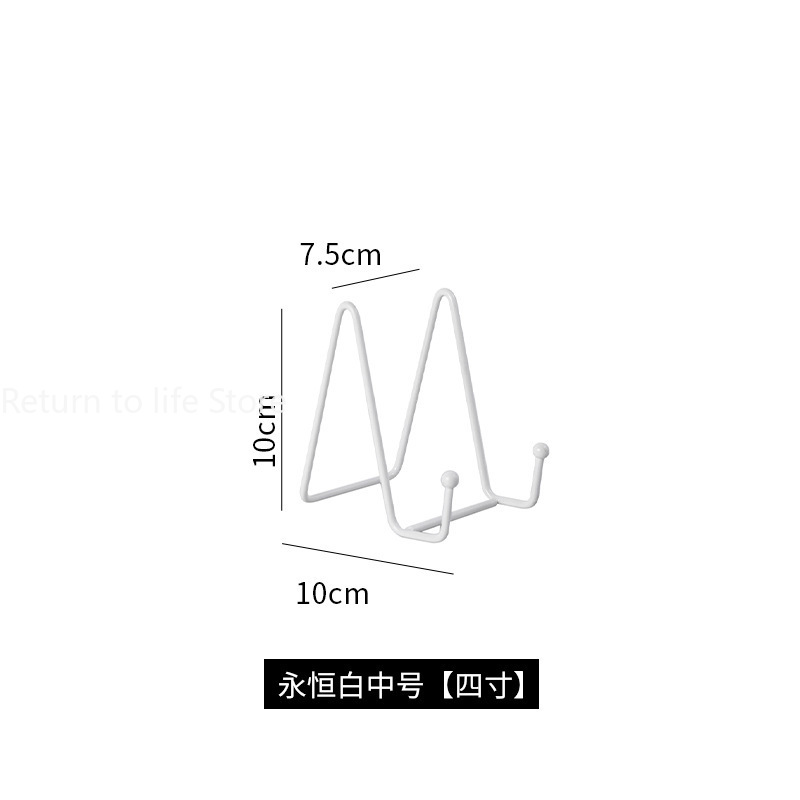 Iron Art Display Stands Opbergrek Metalen Schildersezel Stand Voor Foto Fotolijst Olieverfschilderij Plaat Boek Organisator Plankhouder: Paars