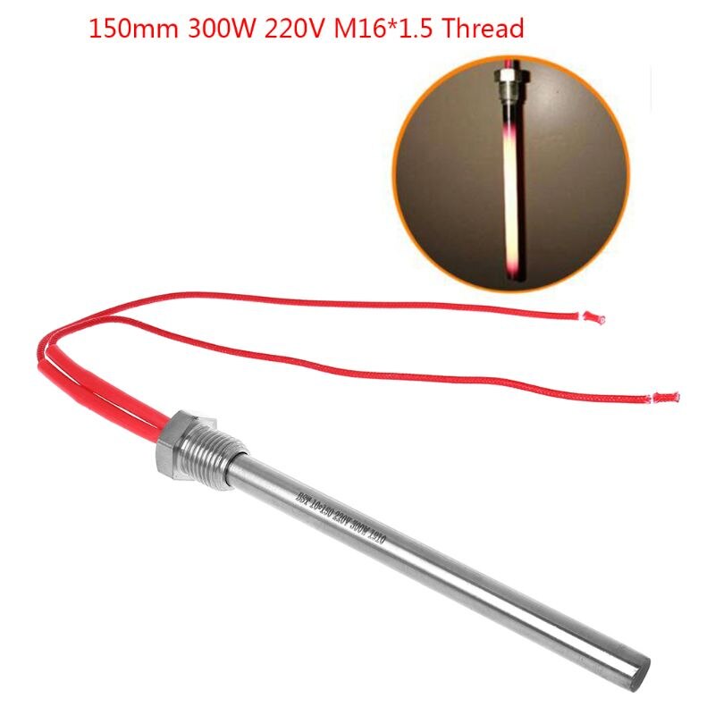 350w 220v ignição quente haste fogão de madeira da pelota 10*140/150/170mm m16 * 1.5 linha para a grade da lareira: A