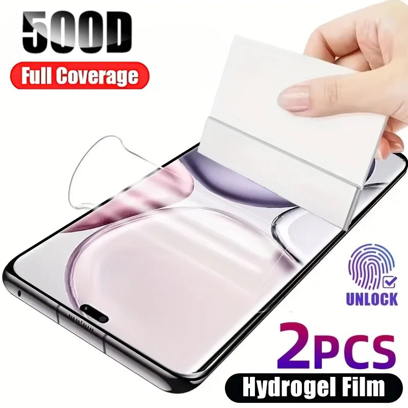 2 uds película de hidrogel suave para Honor Magic 7 6 5 Pro Lite X9b X9c X8b Protector de pantalla para Honor 400 200 300 Pro 100 película de Gel suave