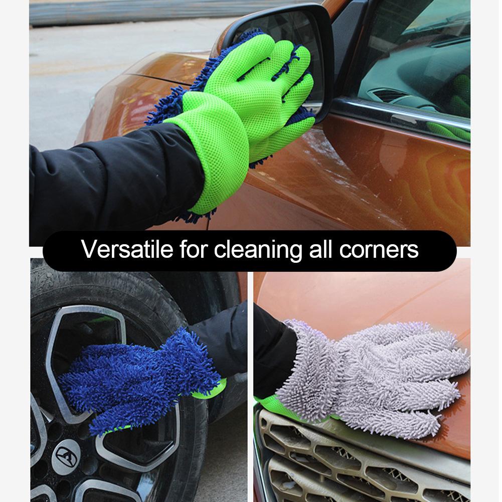 Gant absorbant doux haute densité nettoyage de voiture gant de lavage de voiture nettoyage de la poussière de voiture moto lavage séchage serviettes voiture style