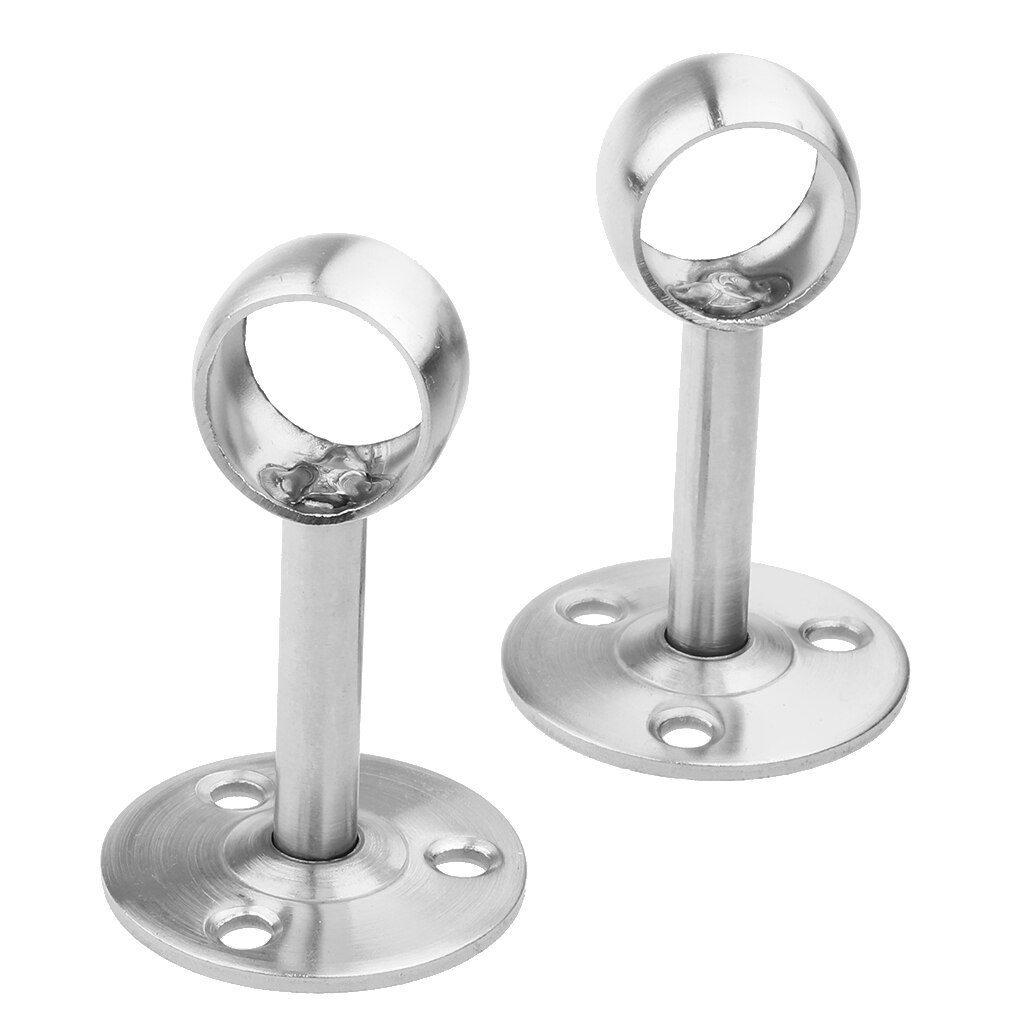 4 st garderobsgardin gardinrör stång hävstång stödfästen 19mm dia