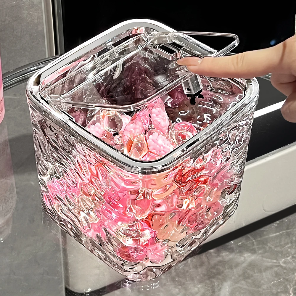 Laundry Pods Container Clear Storage Box For Washing Capsules Dryer Sheets Container Desktop Storage Organizer with Lid