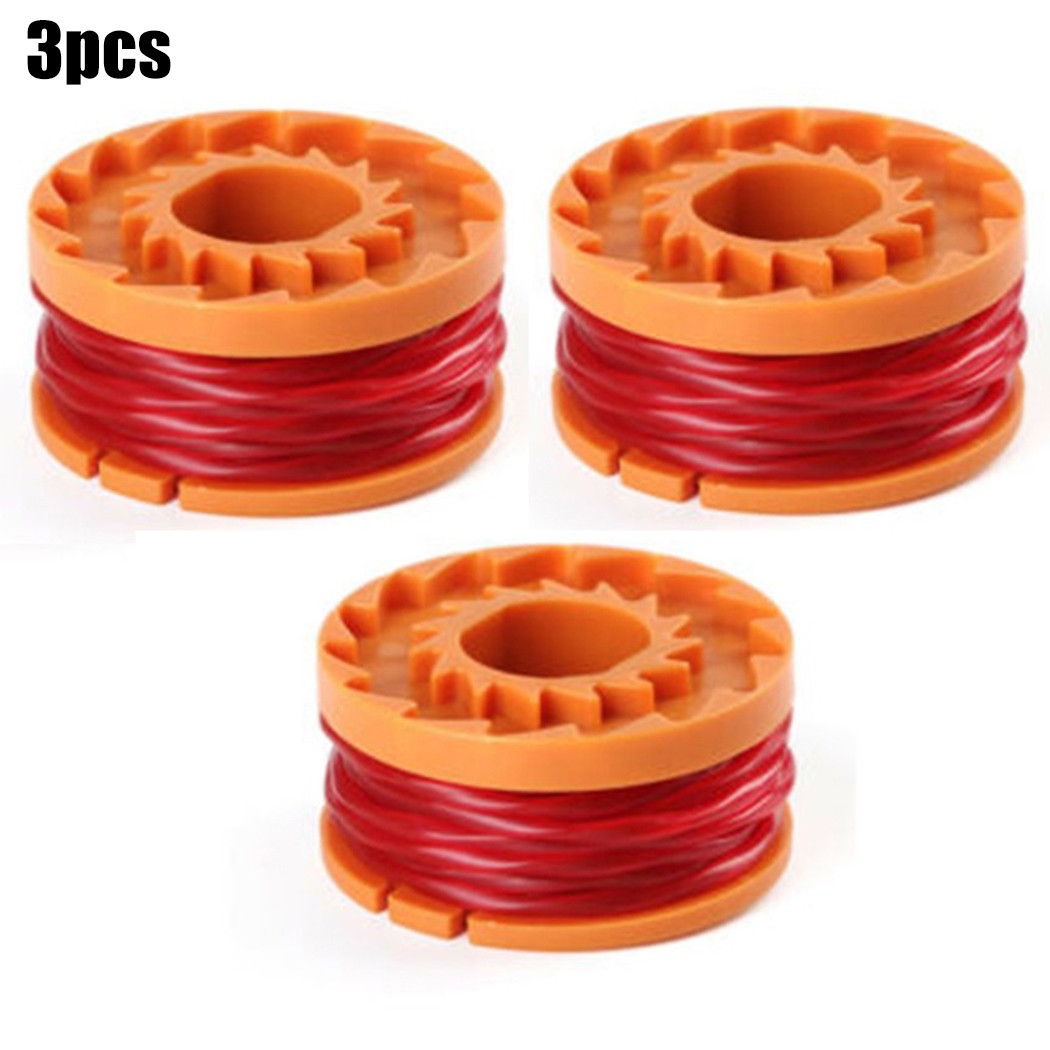 3Pcs Trimmer Spool Line WX150 For Worx WG 150 151 152 McGregor MET2523 MCT 1825 2X1825 Mac Allister MGTP 18Li Qualcast 18v Accs