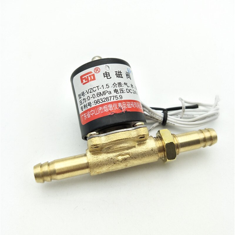 VZCT-1.5 Brass 2 Way Argon arc Welding Machines Solenoid Valve 0-0.6Mpa Air Water Oil Valve DC24V AC24V 36V 220V