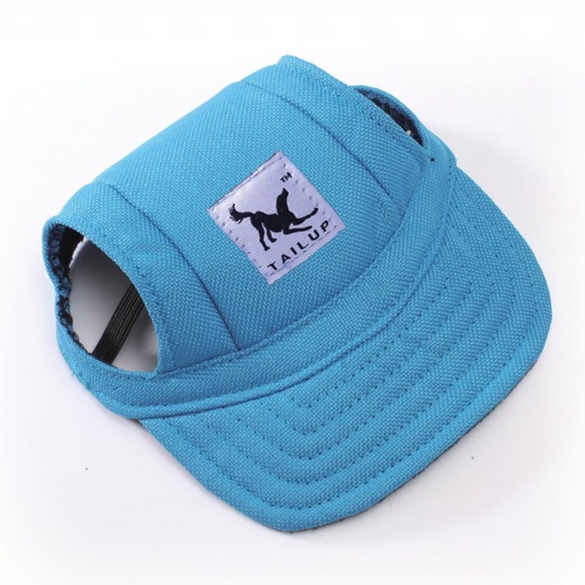 [TAILUP]Dog Hat With Ear Hole Summer Baseball Cap for Small pet dogs product Oxford Cloth breathable handsome Cool Doggie py0017: 5 / S 15x31cm