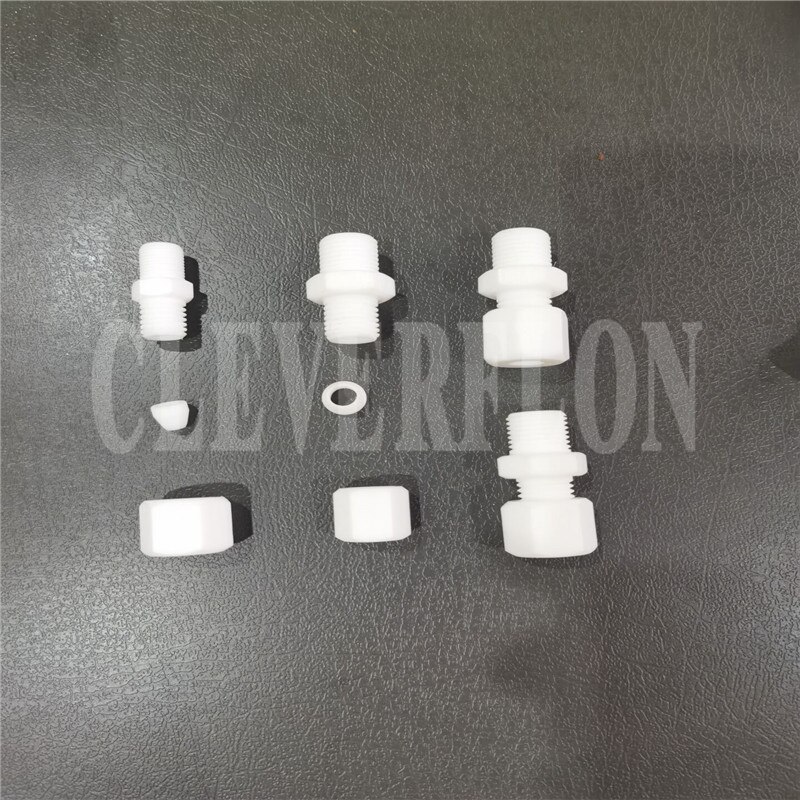 G1/8 End 4Mm Ptfe F4 Enkele Beentje Buis Connector 3Pcs