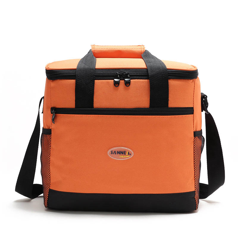 16l store picnickasker multi madkasse isoleret køletaske picnickurv til piger kvinder børn mænd udendørs camping rejser: Orange