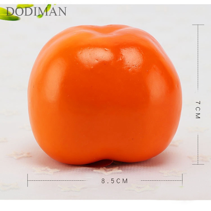 Simulation frugt model skum persimmon fotografering rekvisitter hjem jul indretning tilbehør vindue display møbler