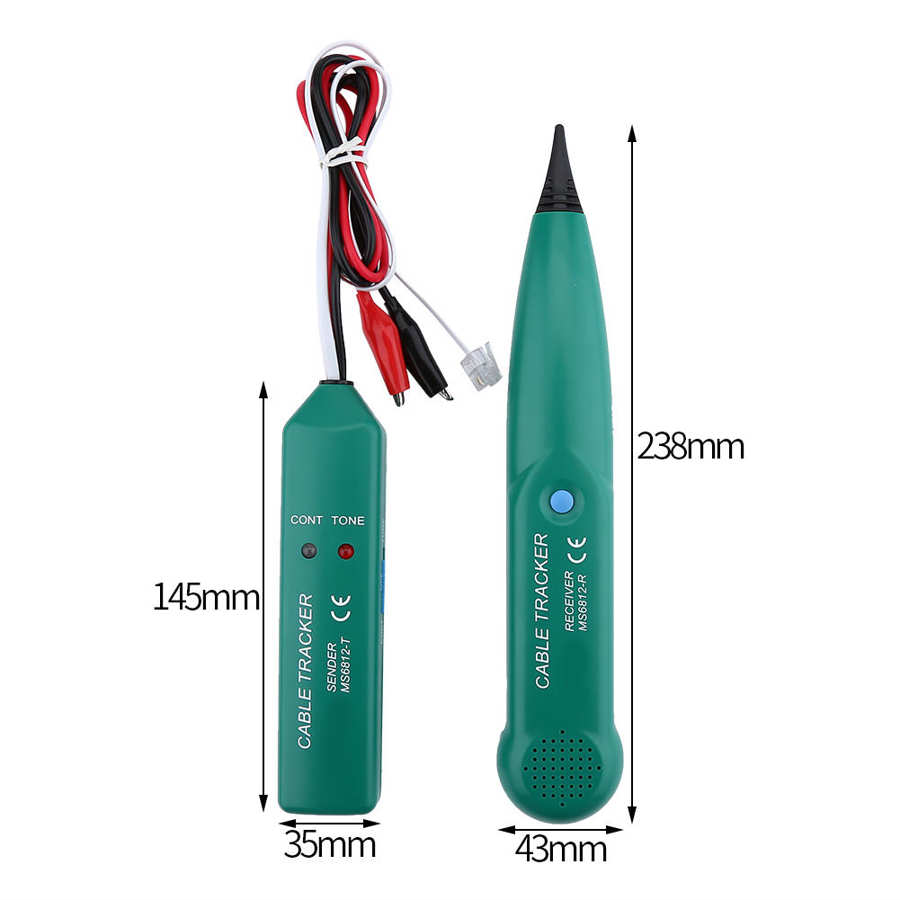 Cable Tracke MS6812 Telephone Wire LAN Cable Tester for UTP STP Cat5 Cat6 RJ45 RJ11 Line Finding Testing