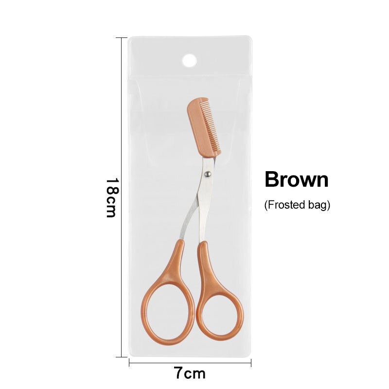 Rasoir en acier inoxydable avec peigne amovible, outils de maquillage, ciseaux tondeuse à sourcils, épilateur, cosmétiques: A5