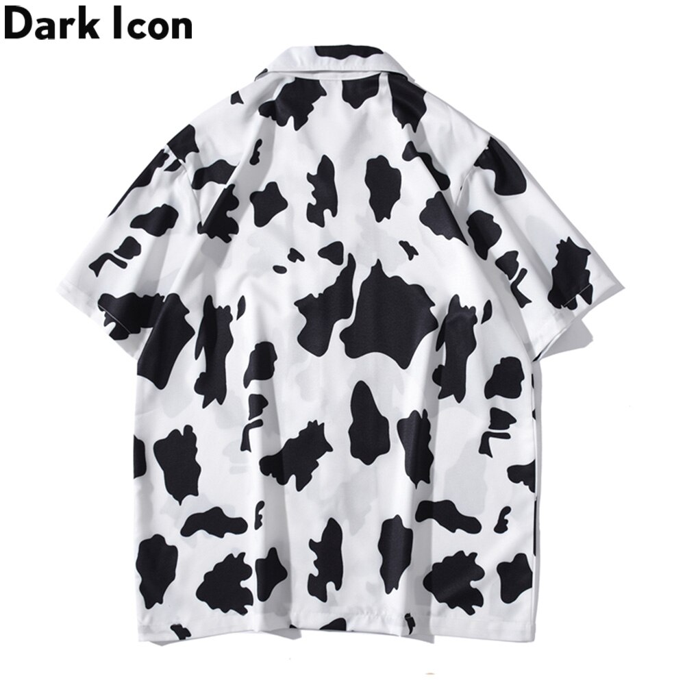 Dark Icon Printed Light Weight Hawaiian Shirt Men Summer Beach Men's Shirts Street Shirts Man Male Top