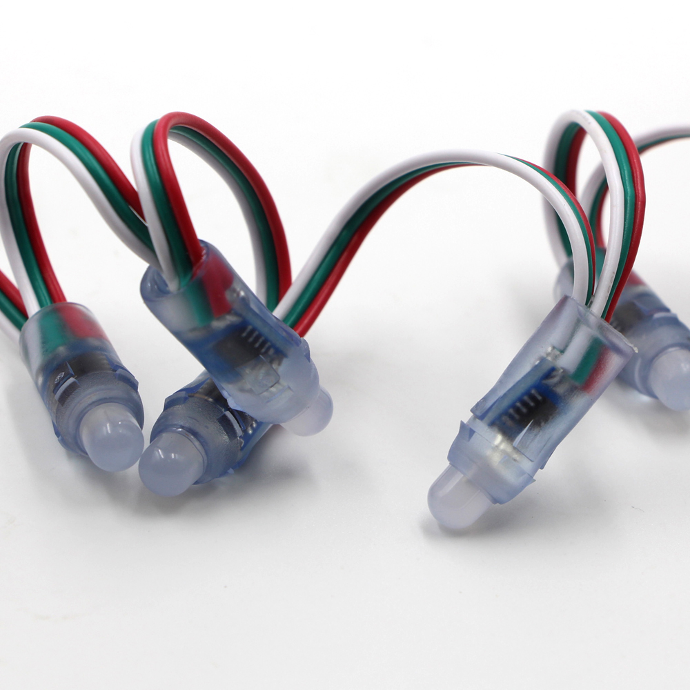 WS2811 2811 IC RGB Full Color 12mm Pixels digital Addressable 5V 12V Dream Color LED Pixels Module IP68 Waterproof Point Light