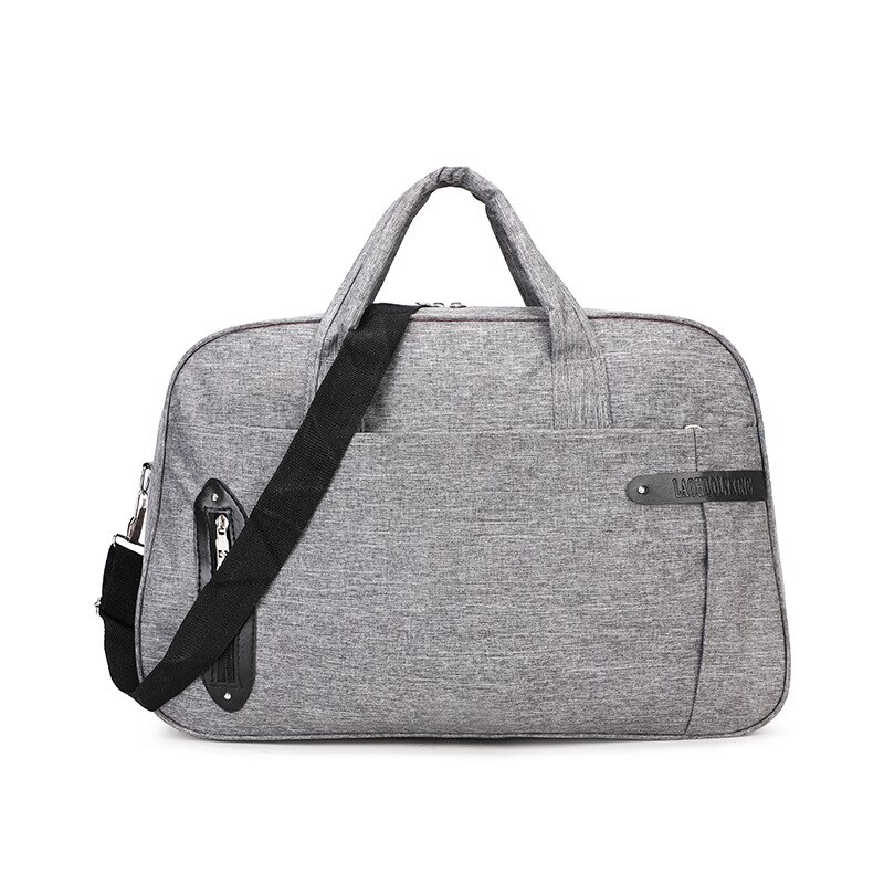 Bløde oxford mænd rejsetasker bære bagage tasker kvinder taske rejsetaske weekend taske høj kapacitet  xa170k: Grå