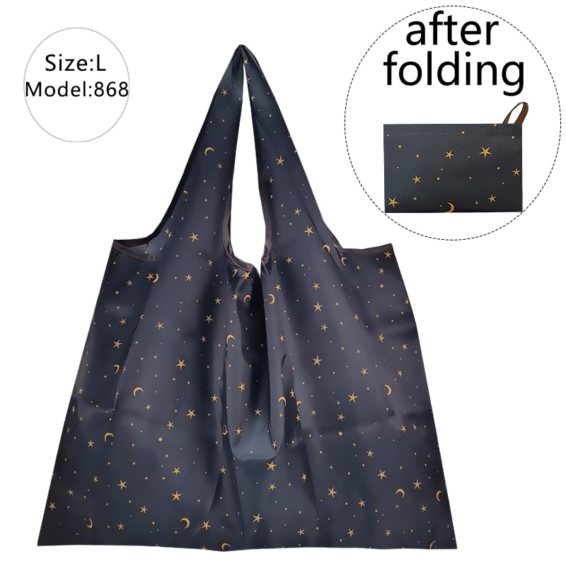 Große Größe Mehrweg Faltbare Einkaufstasche Tote Tasche Eco Tasche T-shirt Tasche Wasserdichte Ladenbesitzer Taschen Handtaschen