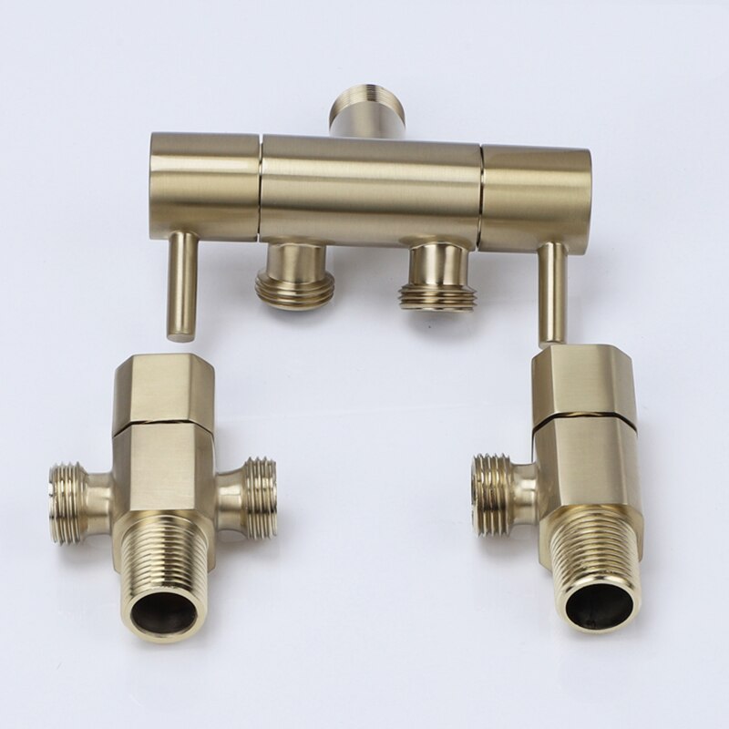 Toilet bidet kranen borstel goud messing enkele koude badkamer douche blaasgevoede spuitpistool sproeier bidet kranen badkamer hardware kranen