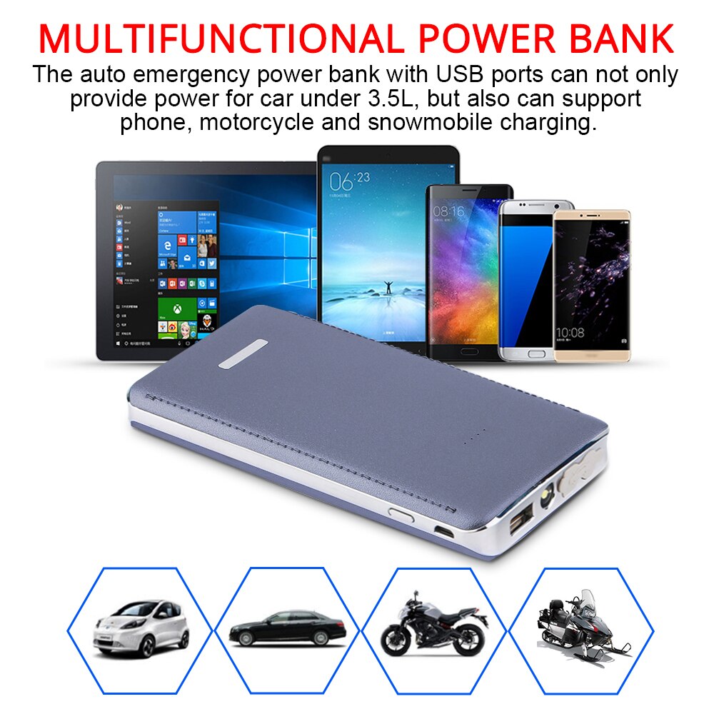 30000 Mah Draagbare Emergency Start Voeding Auto Jump Starter Pack Booster Led Charger Batterij Mobiele Voeding