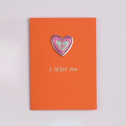 Mini Greeting Card Pure Color Good Luck/For you Card Kids Small Card Valentine Teacher Mother Message Card: No.09