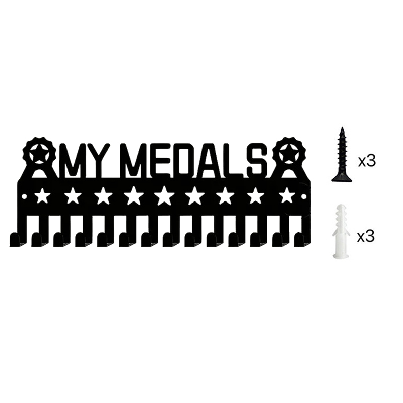 Medal Display Hanger, Metal Wall Hanging Rack, Key Hook, Tie, Suitable for Sports Awards, Decorative Medals