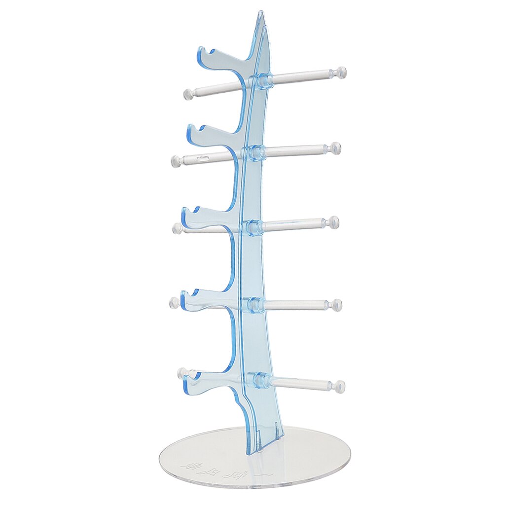 5 Pair Sunglasses Eyeglasses Glasses Acrylic Frame Display Stand Organizer Rack Shelf Show Rack Counter Holder Transparent Holde