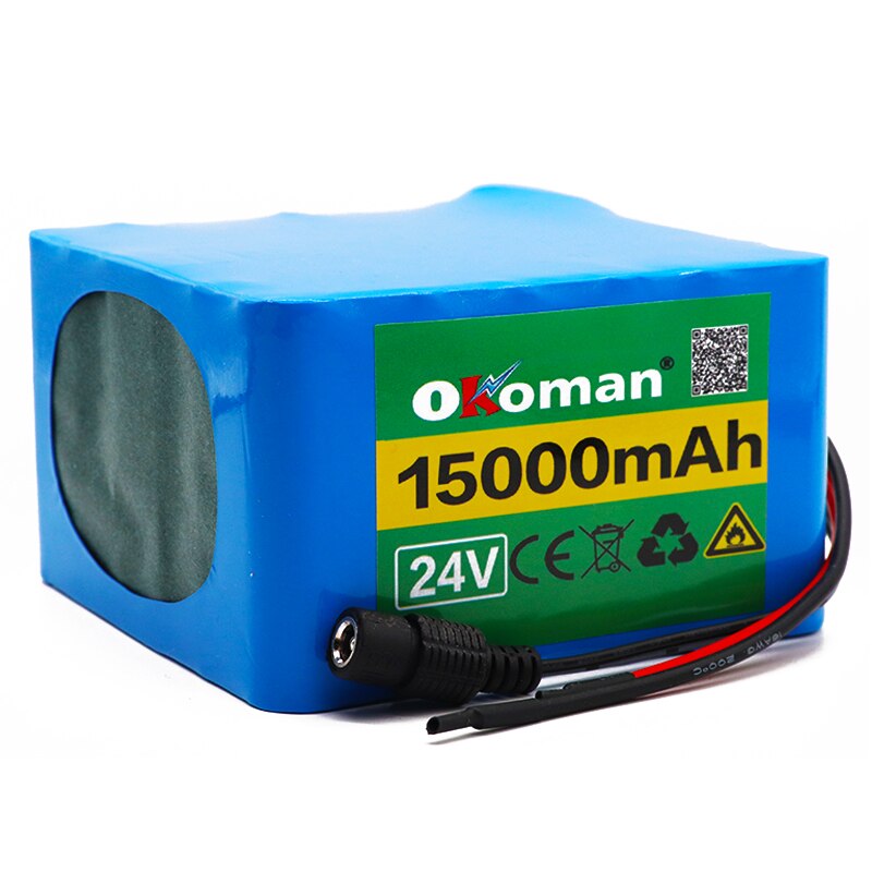 Original 6S5P 24V 15Ah 25.2V Lithium Battery Pack Batteries For Electric Motor Bicycle Ebike Scooter Wheelchair Cropper with BMS