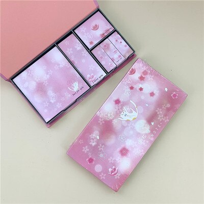 Creatieve leuke doos mode memo sticker Sticky Notes doos verpakt bericht paster: Donker Kaki