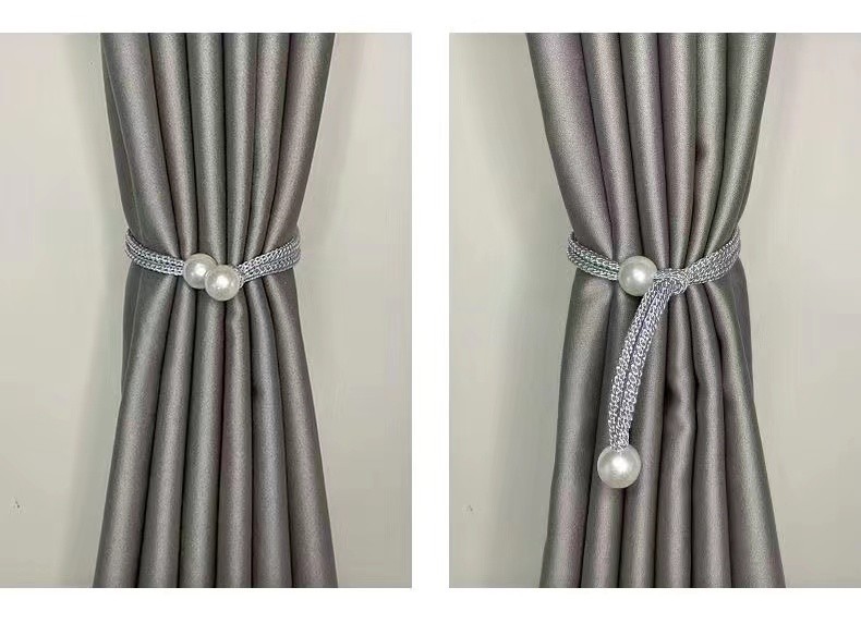 2/1 Uds. Clip de cortina de perlas pequeñas, soportes de cortina, Clips de hebilla para atar, hebilla de bola colgante, accesorios decorativos para cortina