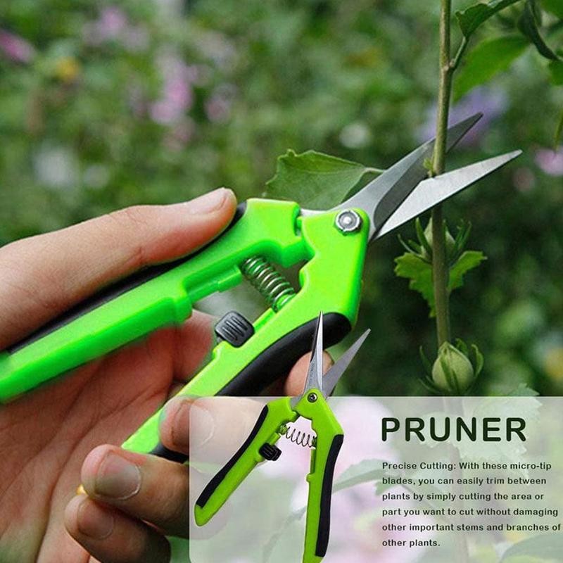 1pcs Garden Pruning Shears Functional Cutter With Straight Steel Grape Fruit Picking Branches Scissors Garden Tools