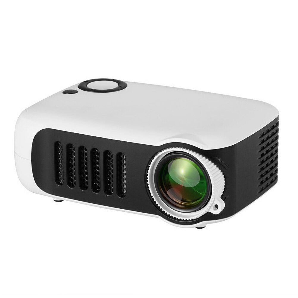 A2000 Mini Draagbare 1080P Hd Huishouden Smart Projector Home Theater Multi-Media: WHITE