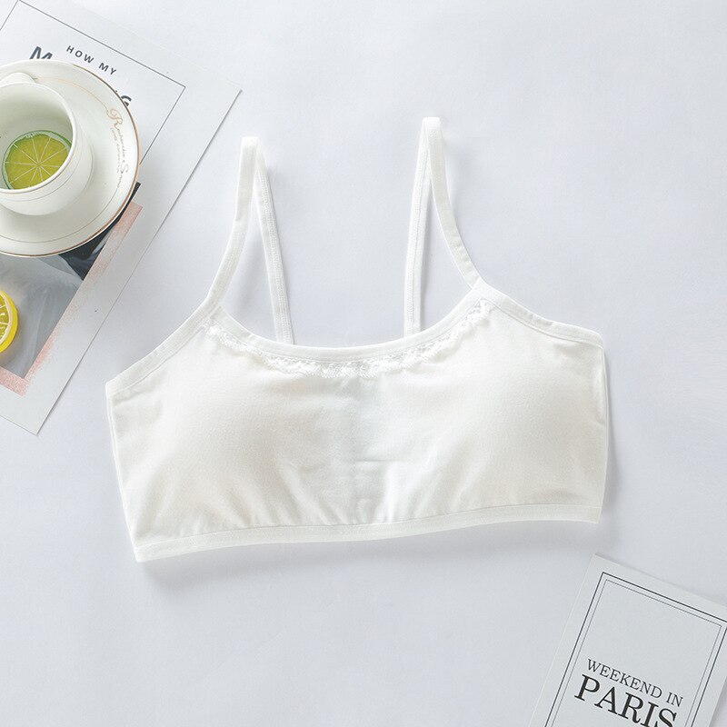 3 Stks/partij Beha Voor Tiener Meisje Opleiding Beha Katoen Sport Bh Voor Meisjes Padded Beha Top Voor School Student Beha meisje Tiener 12