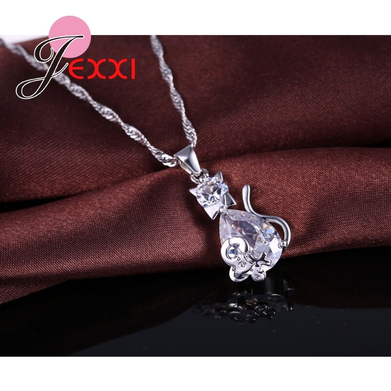 White Cat Sieraden Sets 925 Sterling Zilver Cz Aaa Zirconia Crystal Moeder Dag Sieraden Sets