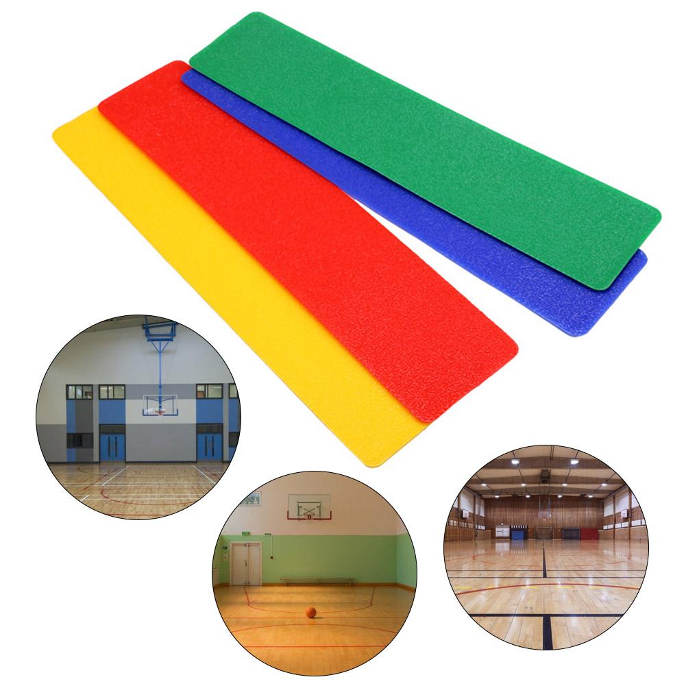 Pegatina de suelo para canchas de baloncesto en interiores, marcador de puntos de tenis, línea recta, señal de esquina, pegatina de suelo de tenis para baloncesto