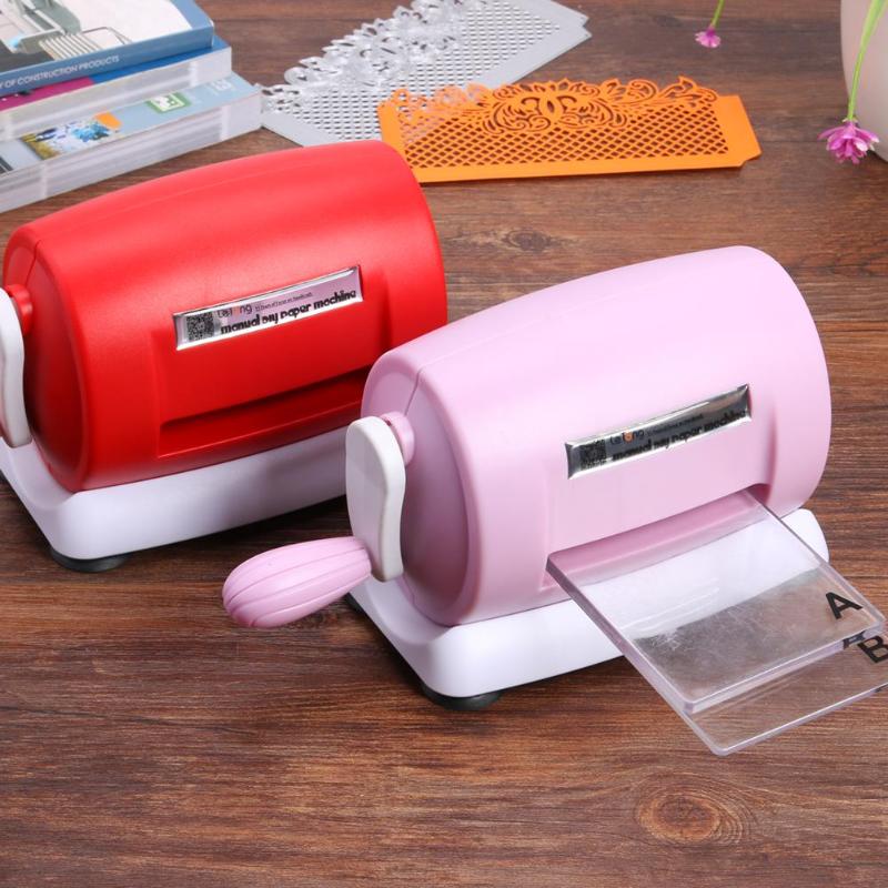 DIY Die Cutting Machine Embossing Scrapbooking Cutter Dies Machine Paper Card Making Craft Tool Red Purple White Bule Pink