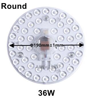36W 24W 18W 12W Led Ring Panel Cirkel Licht SMD2835 Led Ronde Plafond Boord Cirkelvormige lamp Board AC220V 230V 240V Led Licht: Round 36W 220V / Cold White Updated