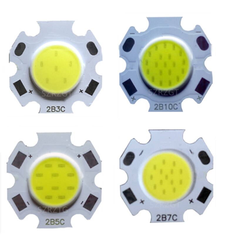 10 Stuks Veel 3W 5W 7W 10W Led Bron Lamp Kraal High Power Led Cob led Zaklamp Lamp Licht Lamp Spotlight Down Light Lampen