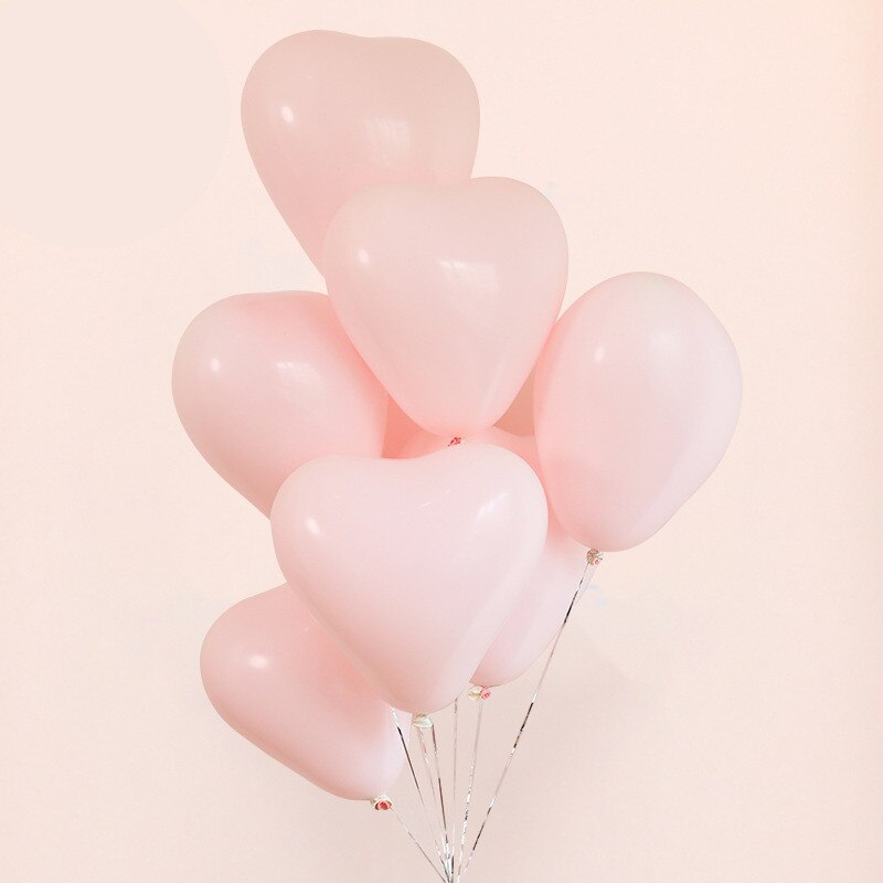 100 stk 10 tommer macaron latex balloner slik farve hjerteform ballon valentinsdag bryllup jul fødselsdagsfest indretning
