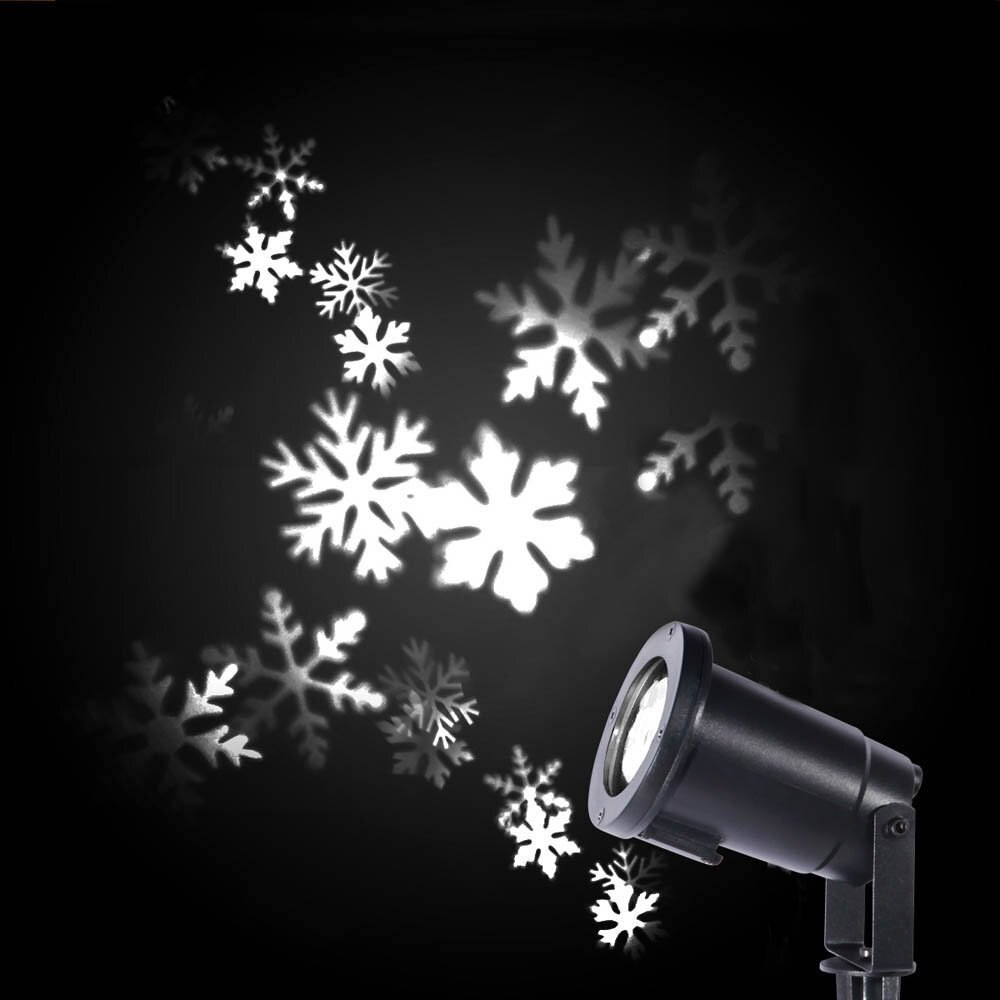 220V 110V White led snowflake garden lights outdoor spotlight lampara for lawn jardin waterproof Cast-Aluminum EU/US/AU Plug