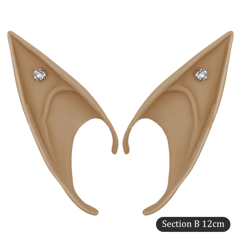 Mysterieuze Elf Oren Strass Decoratie Engel Feeën Cosplay Party Kostuum Accessoires DIY Zacht en Onschadelijk Volwassen Kinderen Speelgoed: MULTI