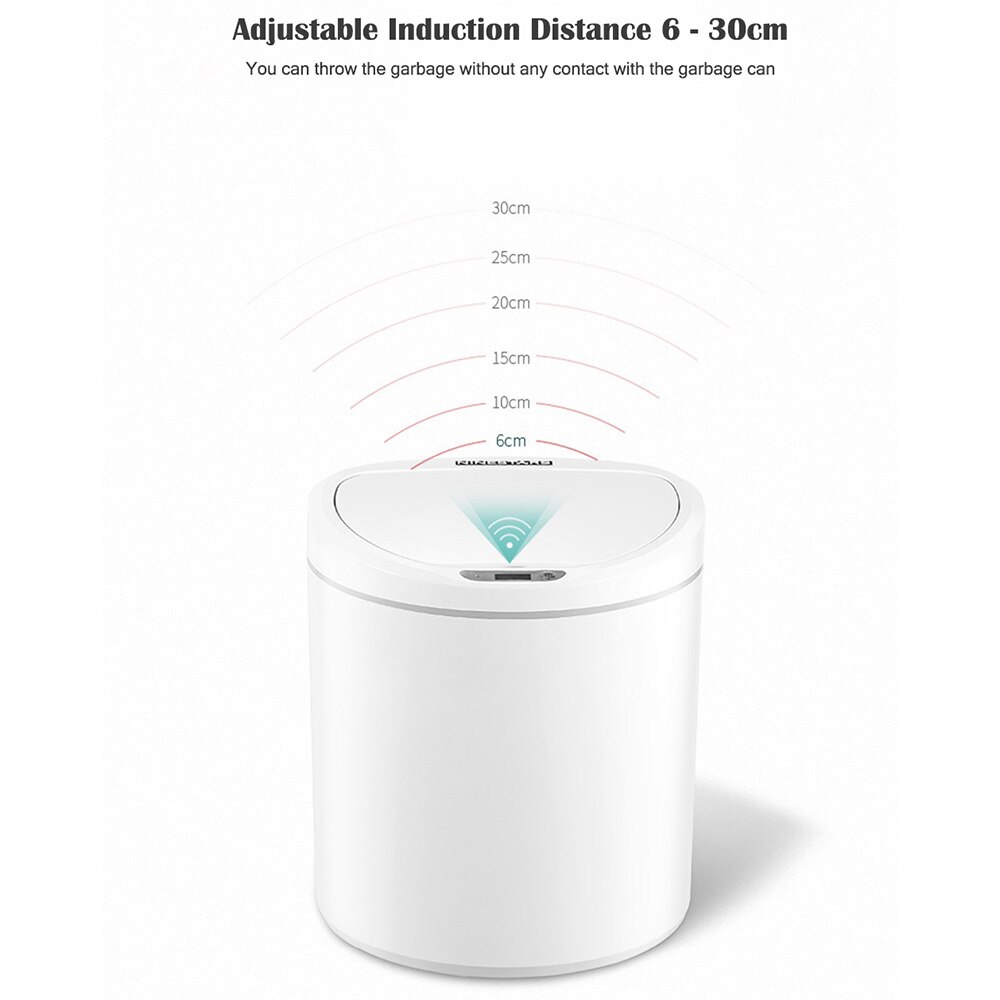 Ninestars Intelligente Inductie Prullenbak Geen Contact Voor Keuken Woonkamer Badkamer 8L/10L Van Xiaomiyoupin