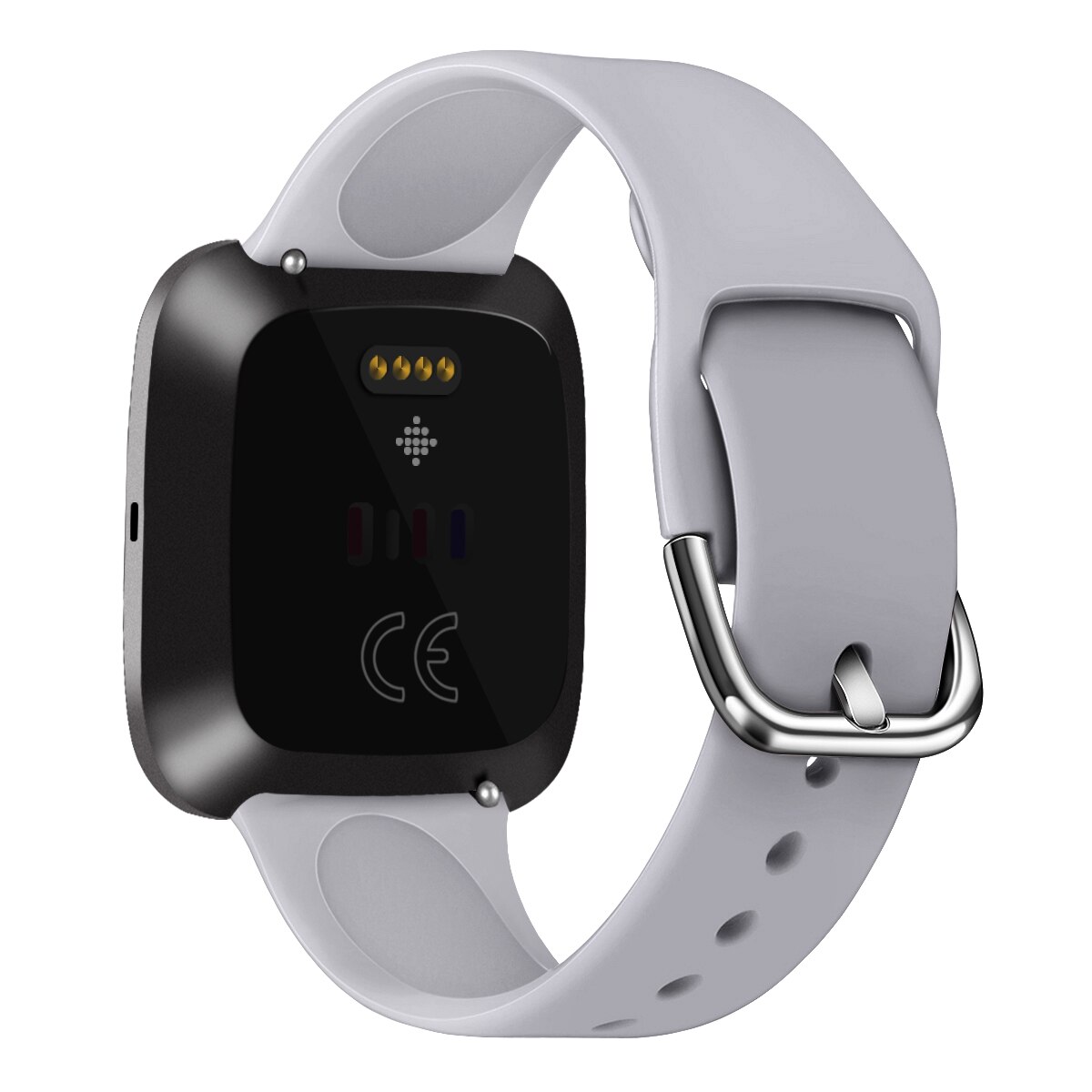 Silikon Armband Für Fitbit Versa 2 Band Smart Uhr Wirst Armband Ersatz Gummi Armband Für Fitbit Hohe Band: 08 light Gary