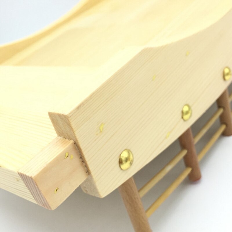 Japanse Stijl Houten Sushi Brug Boot Sushi Sashimi Schotel Sushi Servies Decoratie Ornamenten