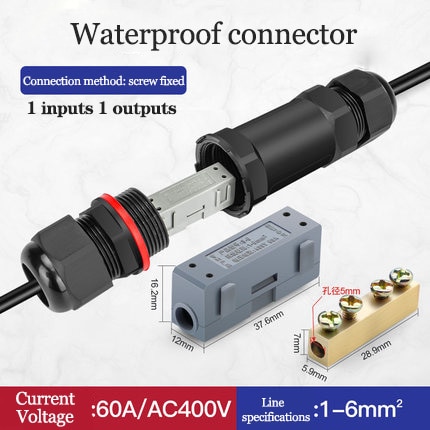 Waterproof Spring Connection IP68 Waterproof Connector 2/3 Pin Electrical Termi... – Grandado