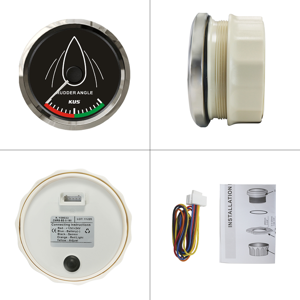 KUS 85mm Rudder Angle Indicator Gauge Meter 9-32V