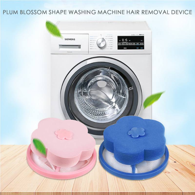 Reusable Washing Machine Floating Lint Mesh Trap Bag Hair Catcher Filter Net Pouch Household Tool