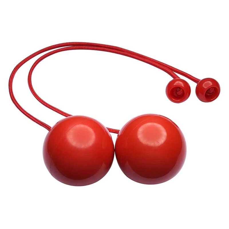 Outdoor Fitness Slinger Ballen Professionele Poi Jongleren Toss Bal Training Body Arm Rolling Coördinatie Spinballs Circus Props: Red