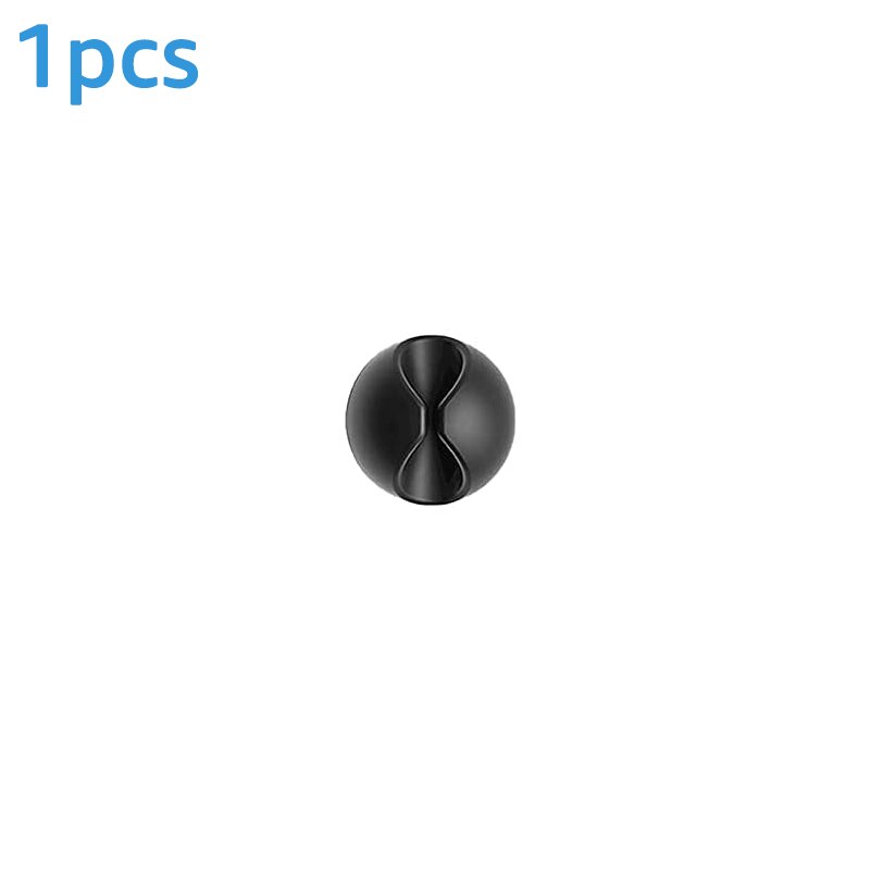 IBudim Organizer do kabli kabel silikonowy nawijacz do pulpitu kabel ścienny klipy do komputera drut klawiatura z myszką słuchawki: 1Channel-1pcs