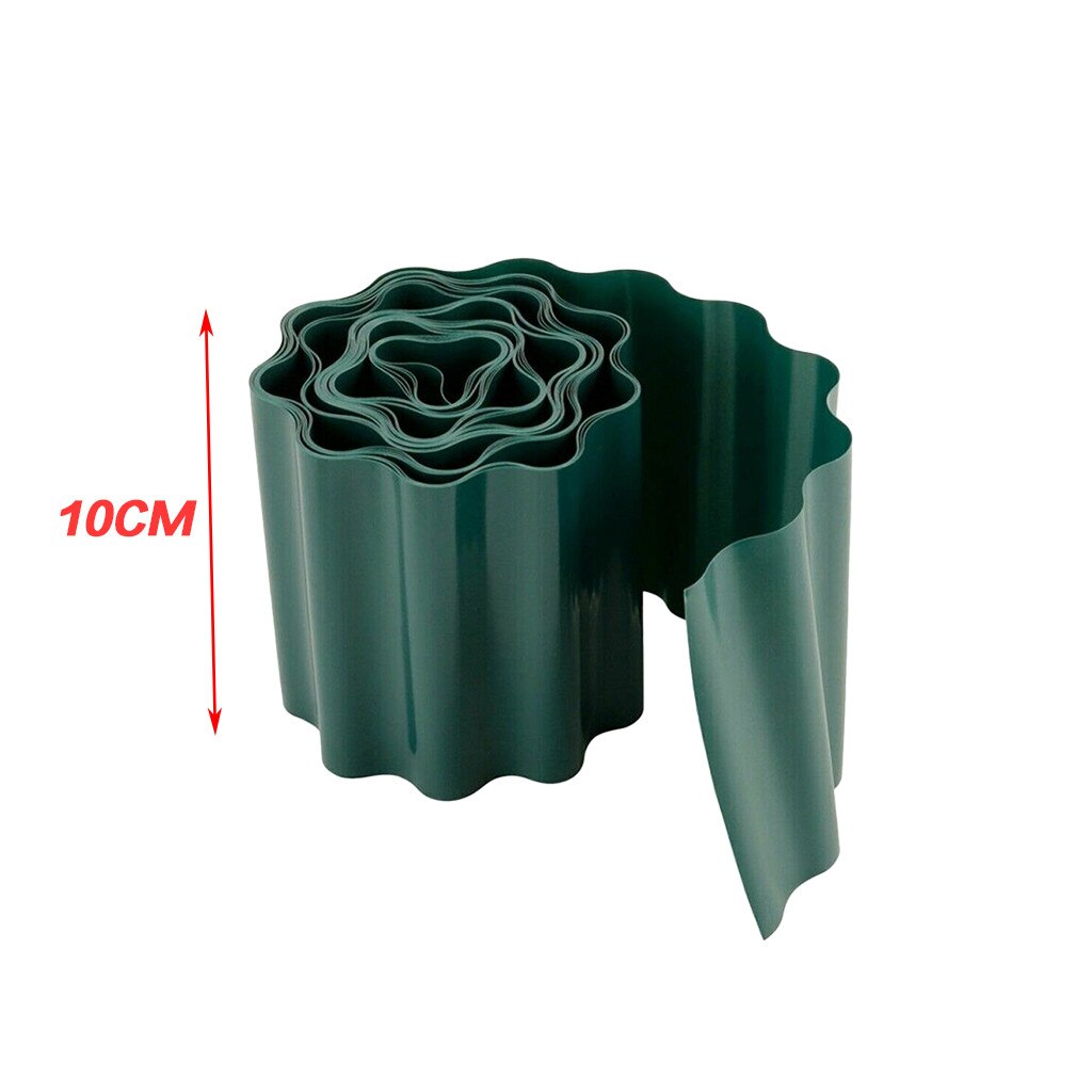 Über 9m Lange 10/15/20CM Höer Kunststoff Rasen Grenze Zaun Garten Gras Rand Grenze Zaun Zauberstab Rolle Welligkeit bilden dauerhaft Garten