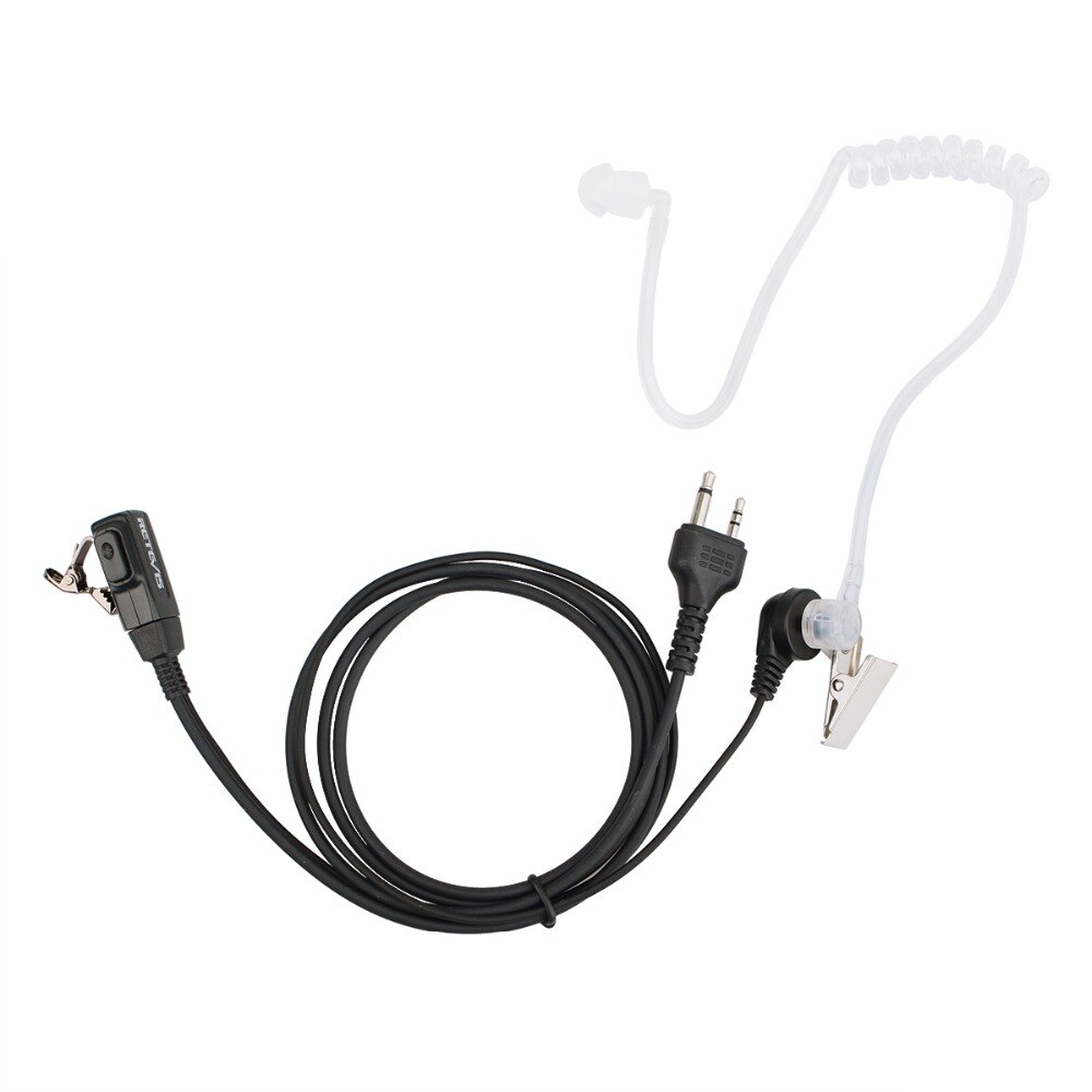 Retevis-auricular de tubo acústico para dispositivos móviles audífonos con micrófono PTT de 2Pin para MIDLAND G6/G7/G8 450/650 LXT80 GXT/112 Walkie Talkie